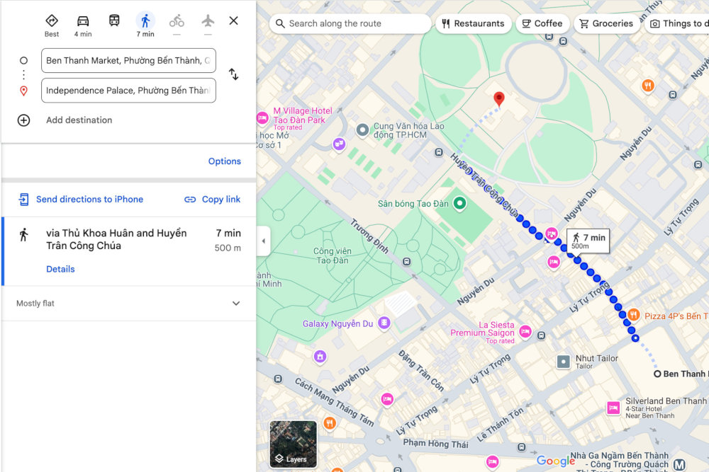 The Independence Palace is located just 500 meters from Ben Thanh Market